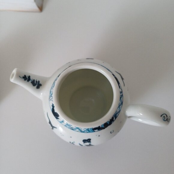 Gorgeous 1985 Franklin Mint WORCESTER Fine Porcelain Japanese Mini Teapot - Picture 5 of 13